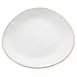 TableCraft Products 10968 Europa Plate, 13" x 11" x 1", Melamine, Stone, Beige Rim, Dishwasher Safe 1 image
