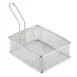 TableCraft Products 10972 - 9" x 7" x 3" Stainless Steel Basket, Rectangular, 500°F, Dishwasher Safe 1 image