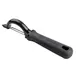 TableCraft Products 10980 Perfect Grip Straight Peeler, 7" Length, Stainless Steel, Serrated Edge 1 image