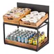 TableCraft Products 11000 2-Tier Rectangular Display, 21-1/2" x 13-1/2" x 22-1/4", Black Chalkboard 2 image