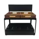 TableCraft Products 11000 2-Tier Rectangular Display, 21-1/2" x 13-1/2" x 22-1/4", Black Chalkboard 1 image