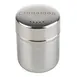 TableCraft Products 11050 - 6 oz. Cinnamon Stainless Steel Cheese Shaker, Silver Lid, Dishwasher‑Safe 1 image