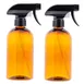 TableCraft Products 11056 - Kitchen Spray Bottle, 16 oz Amber Plastic, 2/Pack 1 image