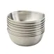 TableCraft Products 11064 - 4 oz Serving Bowl, 3¼" Dia x 1⅛" H, 200 Brushed Steel, Round, 8/Set 1 image