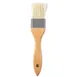 TableCraft 11077 Pastry Brush – Gray Boar Hair, 1.625"W x 0.5"D x 8.25"H, Beech Wood, 1"-1.5" Bristle 1 image