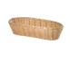 TableCraft Products 1113W - Oblong Hand‑Woven Serving Basket, 13" x 5" x 3", Natural Polypropylene 1 image