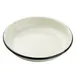 TableCraft Products 11154 Enamelware Plate, 10" 36 Oz, Round Coupe, Enamel Over Steel, Black/White 1 image