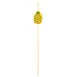 TableCraft Products 11201 - Pineapple Decorative Food Picks, 4"-6" Bamboo & Pinewood, - 100/Pack 1 image
