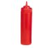TableCraft Products 11253K 12 oz Red Squeeze Bottle, 53mm Opening, Dishwasher Safe, NSF, Made in USA 1 image
