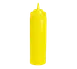 TableCraft 11253M Squeeze Bottle - 12oz Wide Mouth Yellow Polyethylene 53mm Opening Dishwasher Safe 1 image
