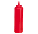 TableCraft 112K-1 Squeeze Bottle – 12oz Red Polyethylene, Cone Tip, Dishwasher Safe, PerfectFlex 1 image