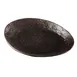 TableCraft Products 11518 Lunara Collection Serving Tray, 9" x 7.75" Oval Melamine Brown 1 image