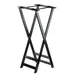 TableCraft Products 11520 Tray Stand - 18" x 17" x 38" Rubberwood, Black, Wood Construction 1 image