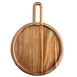 TableCraft 11574 Acacia Serving Board, 16.75" x 12" x .75", Oval Wood, Natural 1 image