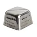 TableCraft 11575 Menu Card Holder – 2" x 2" x 1.375", 3" Height, Stainless Steel, Hammered 1 image