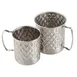 TableCraft 11658 - Lattice Collection 23oz Stainless Steel Mug, 4-3/8" x 3-7/8" x 4", 200 Series 1 image