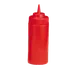 TableCraft 11663K Squeeze Bottle – 16oz Wide Mouth, Red, Polyethylene, Dishwasher Safe, NSF, USA 1 image