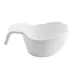 TableCraft Products 11679 Sauce Boat, 8 Oz White Melamine, 6-1/4" x 3-5/8" x 2-3/4", Dishwasher Safe 1 image