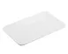 TableCraft 11772 - Ridge Collection White Melamine Rectangular Serving Platter, 13" W x 8" D 1 image