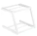 TableCraft 11795 - 2-Tier White Powder-Coated Steel Display Stand, 15.25"W x 15.25"D x 13"H 1 image