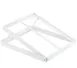TableCraft 11797 - 11.5"W x 13.5"D x 4.5"H White Steel Tiered Stand, 1-2 Tiers, Fits Gazonorm Crates 1 image