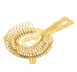 TableCraft Products 11815 2-Prong Cocktail Strainer, 5.75"W x 3.625"D x 0.875"H, Stainless Steel Gold 1 image