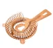 TableCraft Products 11820 Strainer, 5.75"W x 3.625"D x 0.875"H, 2-Prong, 18/8 Stainless Steel Bronze 1 image