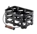 TableCraft 11847 Bar Caddy - 9.875"W x 7"D x 6.75"H, 6-Bottle, Galvanized Steel, Black 1 image
