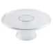 TableCraft Products 11885 Clear Styrene Cake Stand, 12.75"W x 12.75"D x 5.25"H, Round Display Riser 1 image