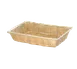 TableCraft Products 1188W Hand-Woven Rectangular Basket, 14" x 10" x 3", Natural Polypropylene Cord 1 image