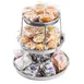TableCraft Products 12066 - 3-Tier Stainless Steel Round Display Stand, 14"x14"x13.75" 1 image