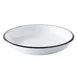 TableCraft Products 12081 Round Coupe Bowl, 24 oz (3/4 Qt), 9" x 9" x 1.5" Melamine, White/Black 1 image