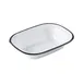 TableCraft Products 12083 - 18oz Melamine Serving Pan, 7.75" x 5.75" x 1.75", White 1 image