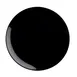 TableCraft Products 12087 - Sierra Collection Serving Platter, 14"x14"x1.25", Round, Melamine, Black 1 image