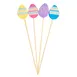 TableCraft Products 12139 - Bamboo Food Picks, Egg Shape, 5/8" x 1/4" x 4-1/2" - 100/Pack 1 image