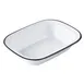TableCraft 12162 - 48oz Collection Serving Pan, 11" x 8.125" x 2.375", Rectangular White Melamine 1 image