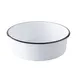 TableCraft 12163 Canteen Collection 1.75‑qt Round Melamine Bowl, 8.5”×8.5”×2.75”, White 1 image