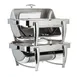 TableCraft 12189 - 9-Qt Roll Top Chafer with Window, 26" x 20" x 17", Stainless Steel, Stackable 1 image