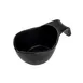 TableCraft Products 12275 Gravy Sauce Boat, 12 Oz, 7.25" x 4.125" x 3" Black Melamine Stackable 1 image