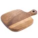 TableCraft Products 123480 Acacia Wood Tray – 5-1/2" x 6" with 2-1/4" Handle and Nickel Eyelet 1 image