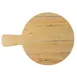 TableCraft Products 12459 Melamine Paddle, Round 13.75" x 10" x 0.625", Tan Decaled, 4.5" Handle 1 image