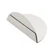 TableCraft Products 12520 Half Moon Card Holder, 3.5" x 2" x 1.5", Stainless Steel 200, 3" Height 1 image