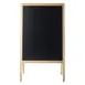 TableCraft 12526 A-Frame Chalkboard Sign, 24" x 25" x 41" Wood (Paulownia), 21.5" x 29.75" Black 1 image