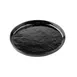 TableCraft Products 12532 - Ridge Collection Plate, 7.5"W x 7.5"D x 0.75"H, Black Melamine Gloss 1 image