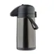 TableCraft Products 12661 – Vacuum Insulated 3 L Stainless, 6" x 8.5" x 15.25", Black Push Button 1 image