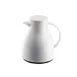 TableCraft Products 12662 Beverage Server – 17oz Carafe, 7" x 6" x 7.75", Vacuum Insulated, White 1 image