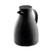 TableCraft Products 12667 Black Plastic Coffee Carafe, 50 Oz, With Glass Liner, Frosted Surface 1 image