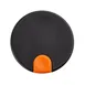 TableCraft Products 12672 Decaf Lid, 3.5" x 3.5" x 2.125", Orange Thumb Press, Polypropylene, Black 1 image