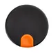 TableCraft Products 12673 Decaf Lid, 3.5" x 3.5" x 2.125" Orange Thumb Press Polypropylene Black 1 image