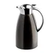 TableCraft Products 12682 - Coffee Carafe, 68 oz (2 L) Black 7" x 5.5" x 10.5" 18/8 Stainless Steel 1 image